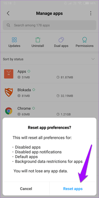 reset appp preferences1