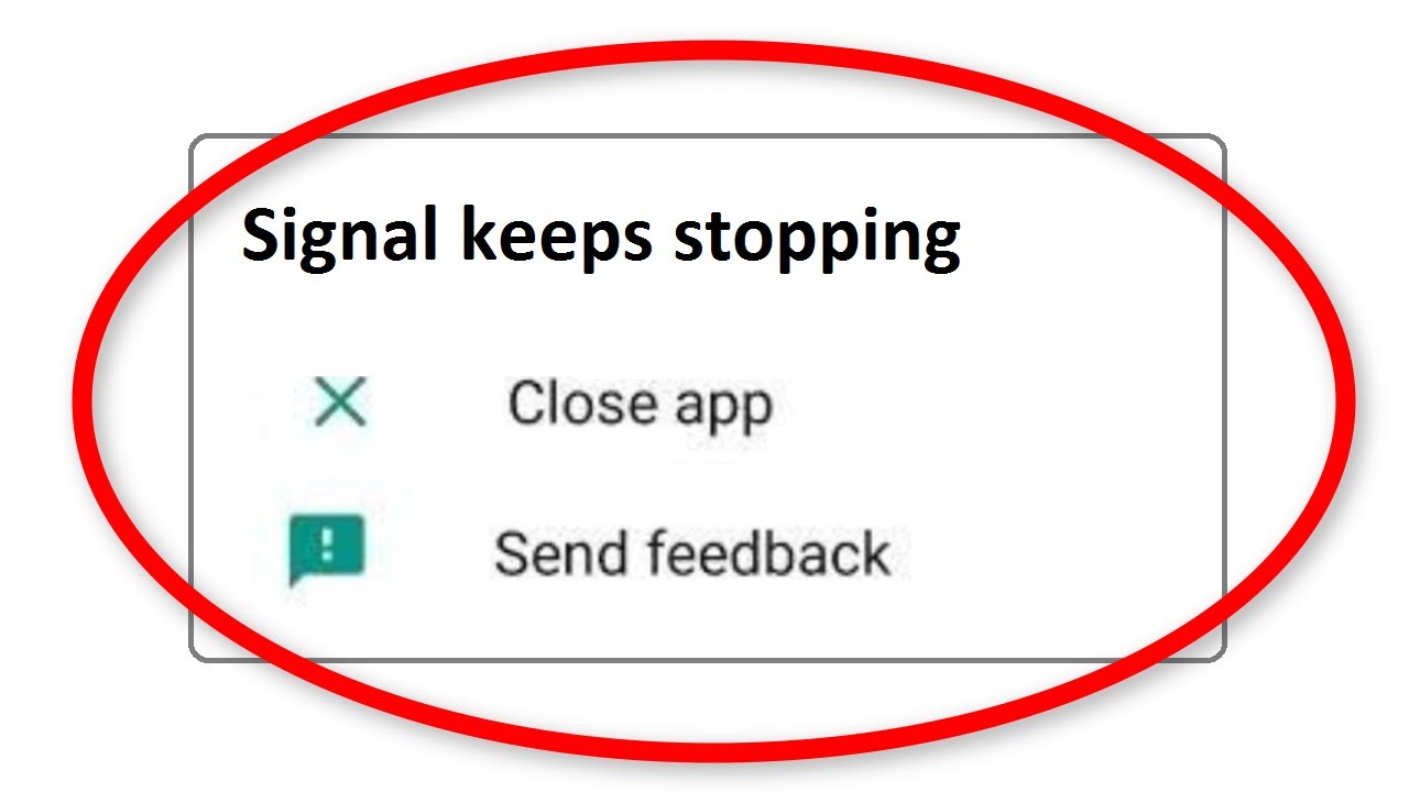 Fijar La aplicación Signal sigue fallando En teléfono Android