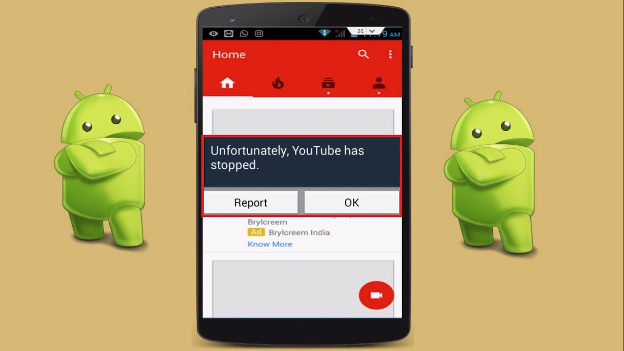 Arreglar Desafortunadamente, YouTube se ha detenido En Android
